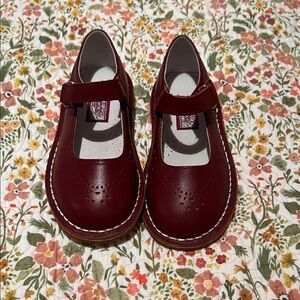 L’Amour Classic Mary Jane Burgundy Kids Shoes Size toddler 10